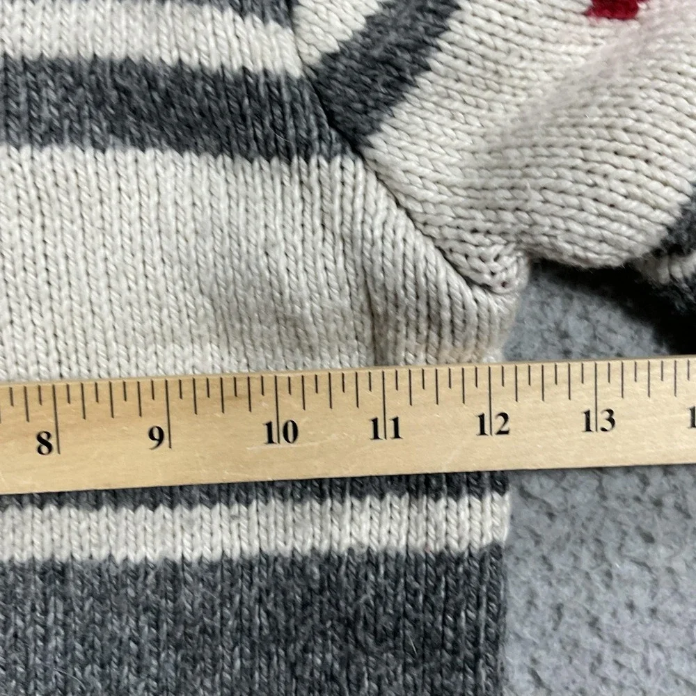 Canadiana Sweater Unisex Kids XS Gray Canada Ski‎ Full Zip Graphic High Neck